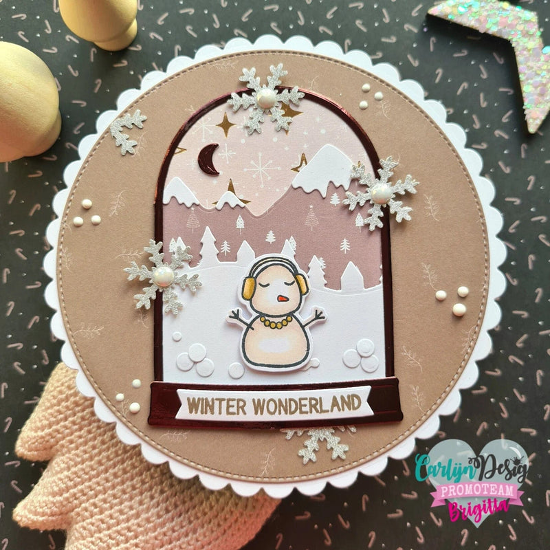 CarlijnDesign Clear Stamps CarlijnDesign - Clear Stamp Snowglobe teksten