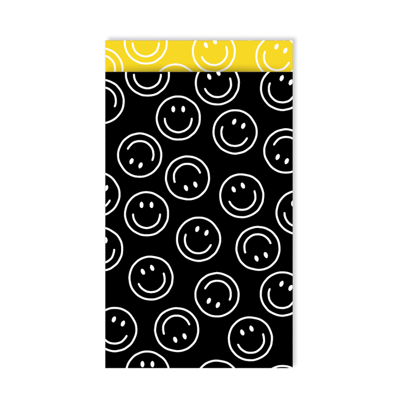 CuteDutch Stationary Cadeauzakje - Smiley Zwart