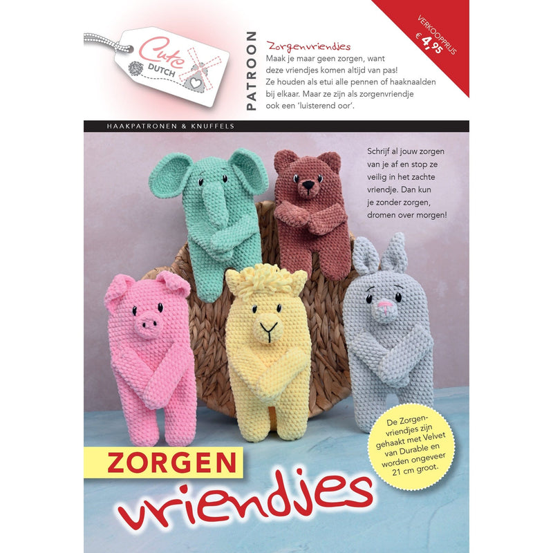 CuteDutch Uitgeverij Patroonboeken CuteDutch - Patroonboekje Zorgenvriendjes