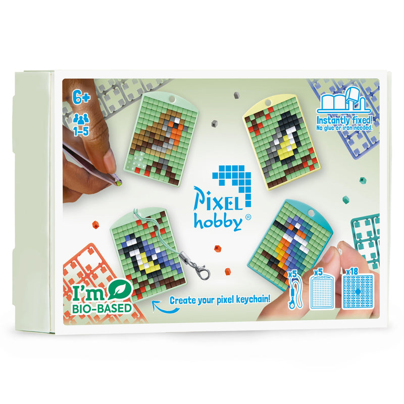 Pixelhobby DIY-Pakketten Pixelhobby Medaillon Thema Box - Vogels