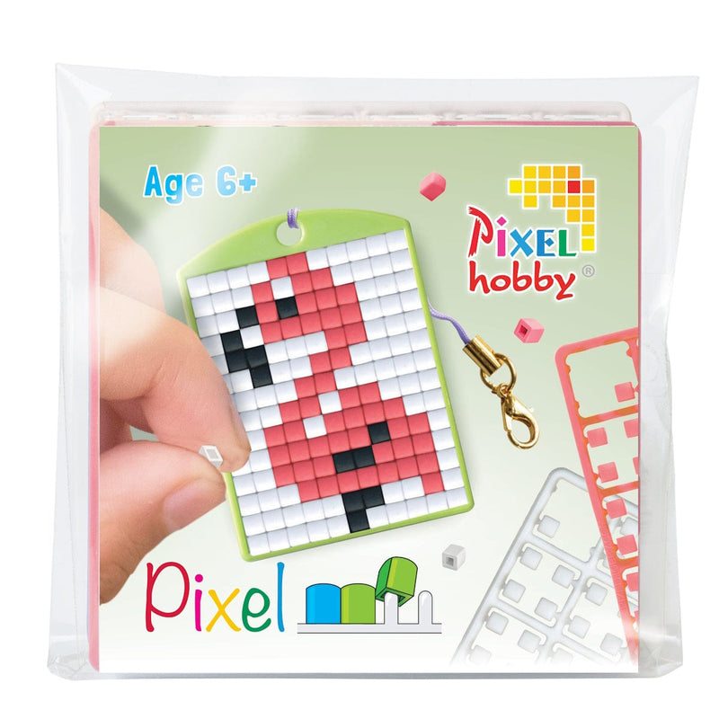 Pixelhobby DIY-Pakketten Pixelhobby Setje Medaillon Flamingo